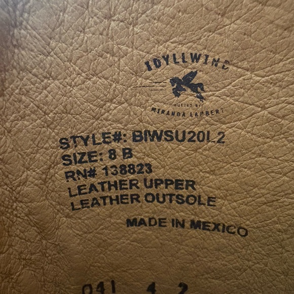 Idyllwind Miranda Lambert White Western Boots size 8 - Picture 13 of 14